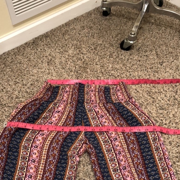 Three Dots Wide Leg Pants Size Small Multicolor Tribal Print - Picture 5 of 10